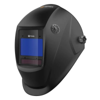 Сварочная маска хамелеон TECMEN ADF815L TM16 Черная (С внешней кнопкой переключения режима зачистки)