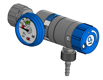  Регулятор давления MS25QC O2 W21.8 DIN QC 9/16
