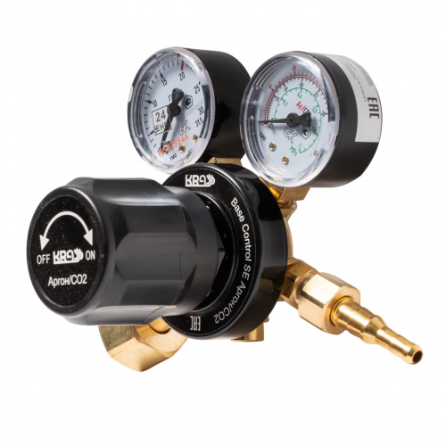 Регулятор расхода газа Base Control SE FLOW Ar/СО2 – 200/- бар; вх. G3/4"; вых. M16х1,5; 30/40 л/мин KRASS 0870459KRPV