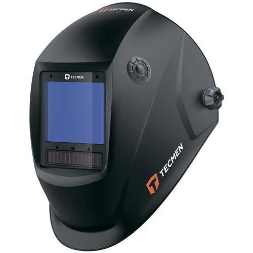 Сварочная маска хамелеон TECMEN ADF820L TM16 Черная (С внешней кнопкой переключения режима зачистки)